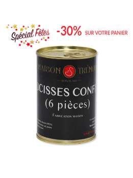 Saucisses confites (6 pièces) -  400 g